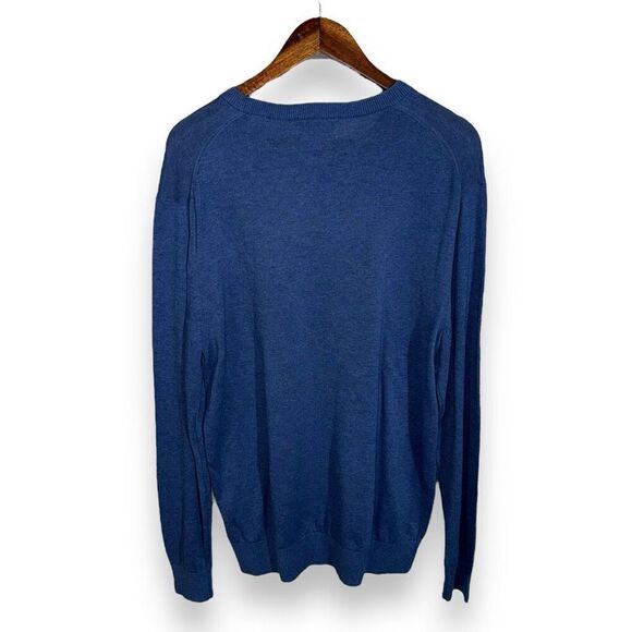 NWT Yacht Blue Southern Tide Pima Cotton V Neck Skipjack Sweater Size M - Picture 6 of 6
